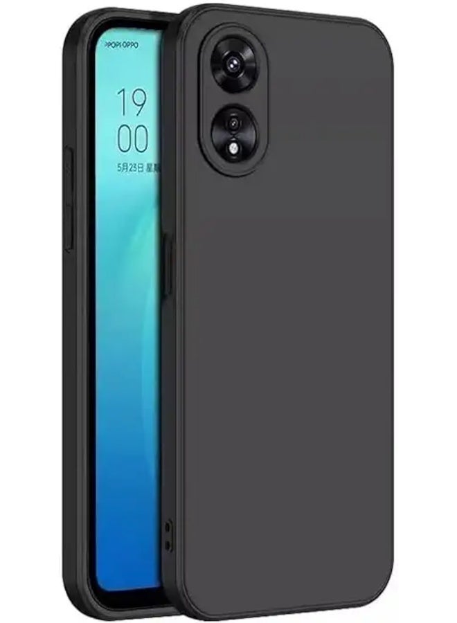 Protective  Cover For Oppo A58 5G , Slim Fit Soft Back TPU Case Flexible Silicone Cover Compatible For Oppo A58 5G - Black